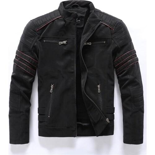 Short Coat Men Velvet Fashion Bomber Spring Autumn Winter Leather Jacket Men Slim Plus Warm Pu Leather Coats Casual Outerwear