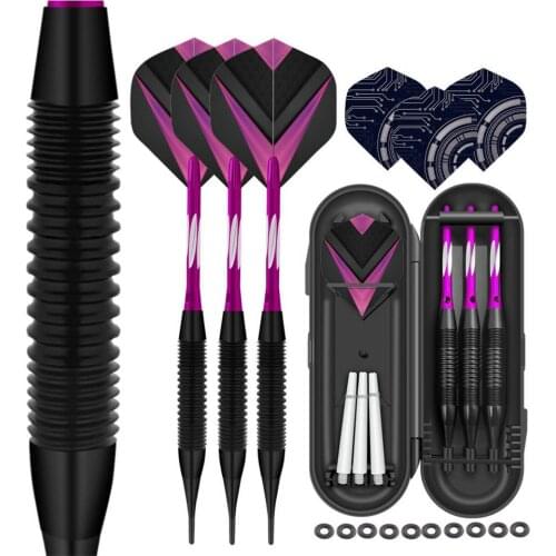 3PCS Soft Tip Darts Set Soft Safe Dart For Electronic Dart Board Professional Indoor Plastic Tip Darts Set For Dartboard Games