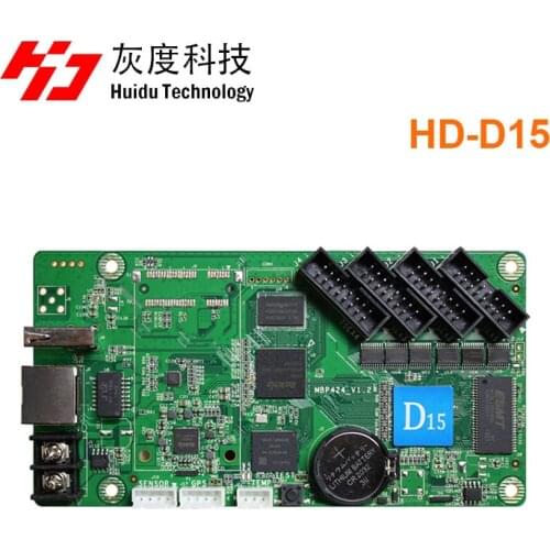 Huidu D15 control card replace HD-D10 Async RGB full color led panel display controller support 320*128 640*64 pixel
