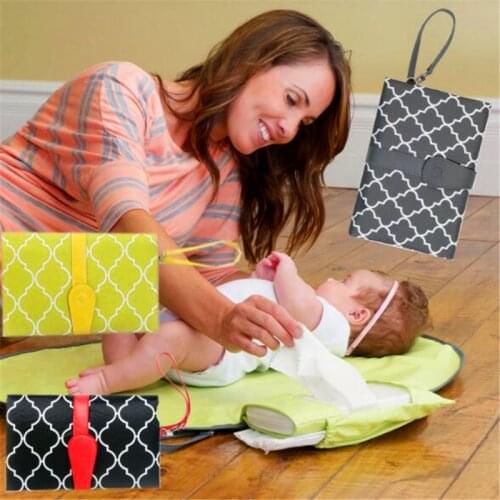 Baby Diaper Changing Mat Waterproof Portable Foldable Nappy Changing Pad Travel Changing Floor Station Clutch Baby Care