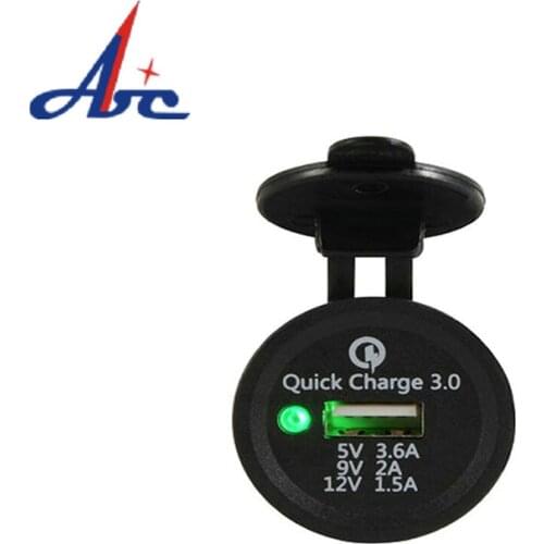 Touching Car Charger USB Quick Charge QC3.0 Ports Car Cigarette Lighter Adapter for iPhone Samsung Huawei Xiaomi QC Chargering