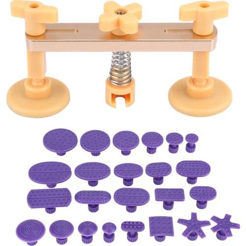 Professional Car Body Dent Hail Repair Removal Bridge & 24 Pcs Glue Tabs Kit