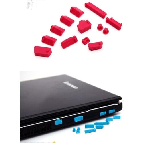 13pcs/set Colorful Silicone Anti Dust Plug Cover Stopper Laptop dust plug laptop dustproof usb dust plug Computer Accessories