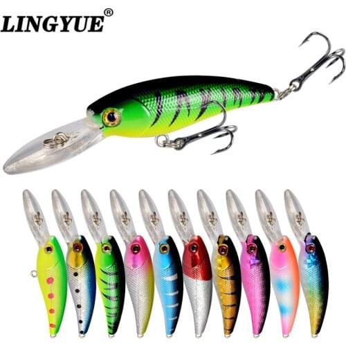 1pcs 9cm/7.2g Lifelike Fishing Lures Artificial Quality Professional Bass Crankbait Minnow Fishing bait Treble Hooks Tackle