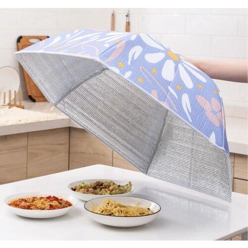 Foldable Table Food Cover Umbrella Style Anti Fly Mosquito Kitchen Cooking Tools Meal Cover Table Mesh Food Covers