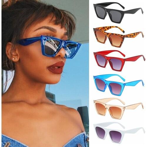 Fashion Cat Eye Sun Glasses Vintage Shades Goggles Square Sunglasses Women Uv400 Pprotection Streetwear Eyewear Okulary Oculos