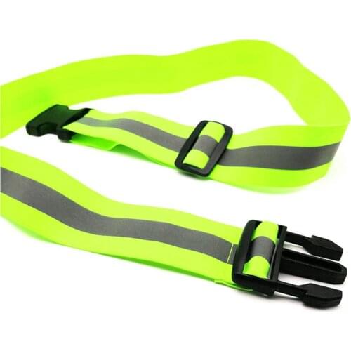 Reflective Belts for Running High Visible Night Safety Gear for Kids Men Women Waist Adjustable Elastic Safety Reflective Belt