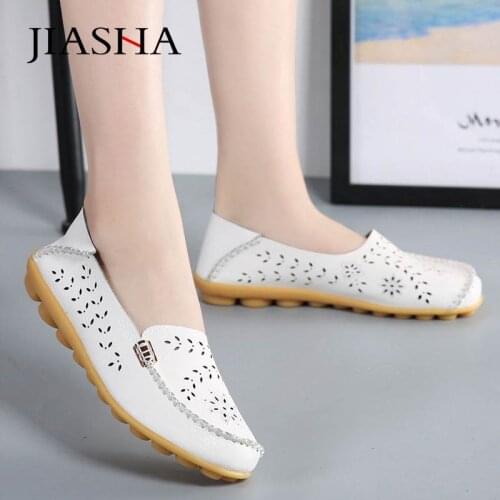 Women flats 2021 soft no-slip hollow loafers women sneakers shoe comfortable vulcanize summer shoes woman plus size