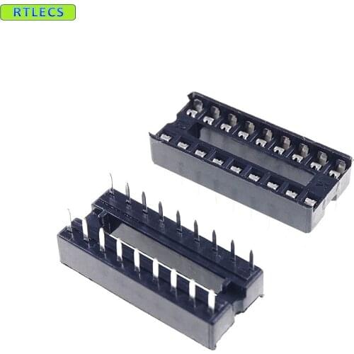 10 pcs / Lot 0.100" 2.54mm IC socket Narrow 18 Position 2x9 18 Pin Row spacing 7.62mm DIP Through hole solder PCB