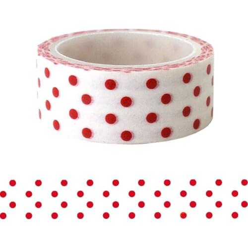 20pcs/set Basic Red Point Point Fresh and Lovely Children DIY Decorative Handbook and Paper Washi Tape for Decoration