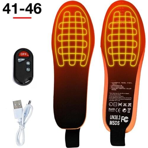 2100mAh Rechargeable Electric Heating Insoles With Remote Control Winter Warm Heated Insoles Sport Shoes Pads For Skiing Hunting