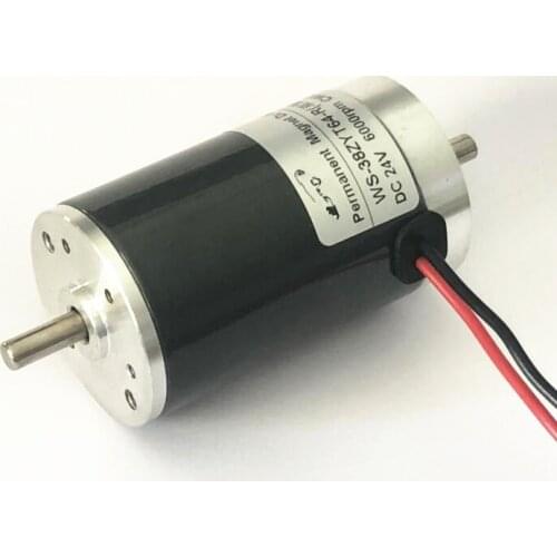 38ZYT64 12v 24v 6000rpm 38mm Permanent Magnet Brush DC Electric Motor with Positive Inversion Control for Pictorials machine
