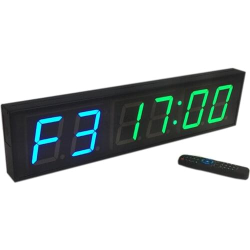 4 Inch LED Digital Multifunctional Tabata Crossfit Interval Countdown Timer Sports No Limits Timer