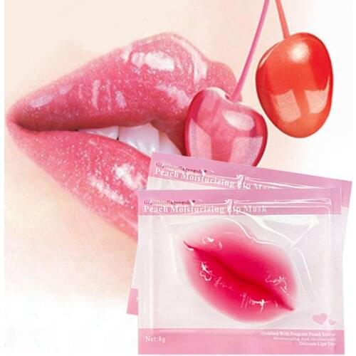 5/8/10/12PCS Collagen Lip Mask Gel Pads Anti Aging Moisturizing Essence Lip Patches Plumper Enhancer Pad Crystal Lip Masks