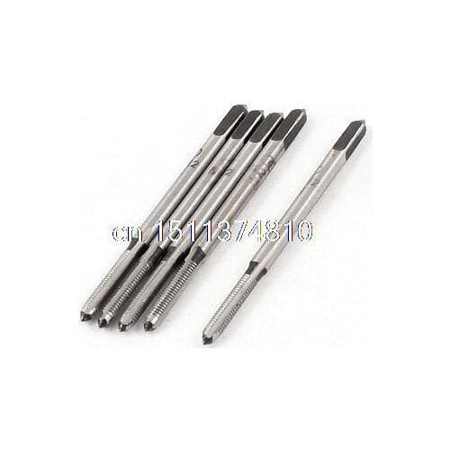 5 Pcs 2mm Cutting Dia 3 Flutes HSS Machine Screw Thread Taper Taps