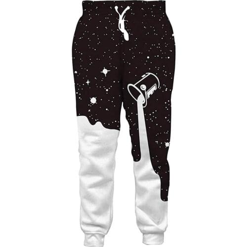 PLstar Cosmos Brand Trousers Space Pouring Milk 3D Printed Men Joggers Pants Streetwear Cool Unisex Casual Sweatpants MPK-05