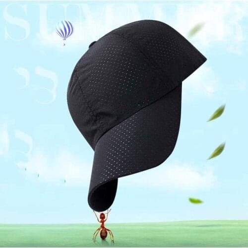 Quick drying baseball cap sunshade sunblock cap mens and womens outdoor sports breathable mesh net cap snapback mens cap