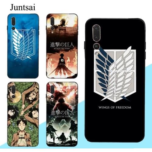 Attack on titan Shingeki no Kyojin Case For Huawei P30 P40 P20 P10 Pro Lite Mate 10 20 30 Lite P Smart 2019 Z