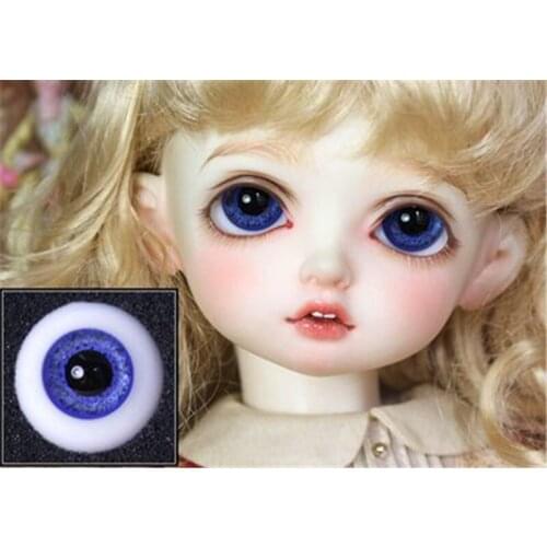 BJD doll eyes suitable for 12mm14mm16mm18mm small iris size blue real eye glass doll accessories