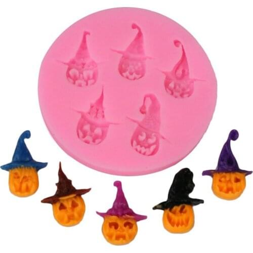 Halloween Molds Pirate Pumpkin Silicone Mold Chocolate Cookie Cake Mold Cupcake Candy Chocolate Decoration Cake Baking Tools