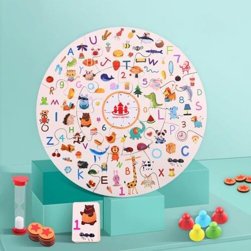 Early education parent child team interactive game toy detective find picture puzzle memory board game gift for children
