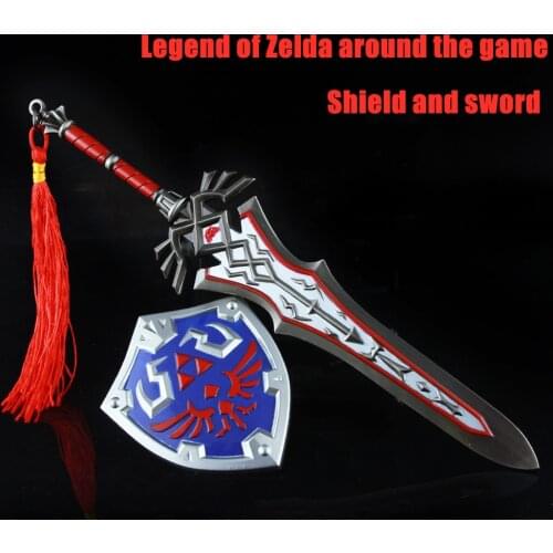Legend of Around The Game Link Sky Shield and Sky Sword Shield Props Model Ornament Toys Guardian Great Sword Helia Shield