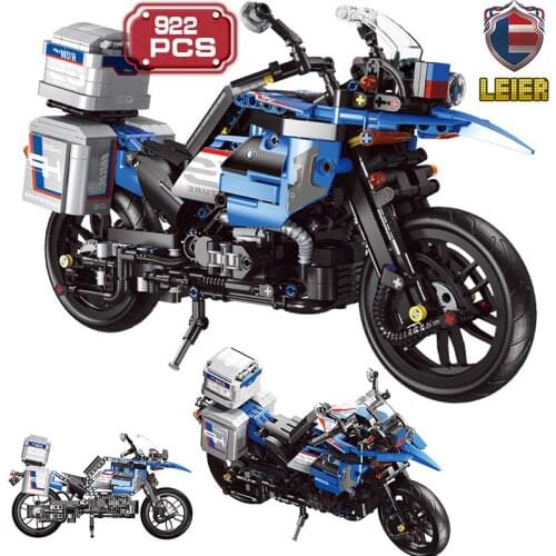 Leier Technical Building Blocks Mechanical Group R1200 Cool Racing Motorcycle Locomotive Model DIY Bricks Toys Gift For Adult