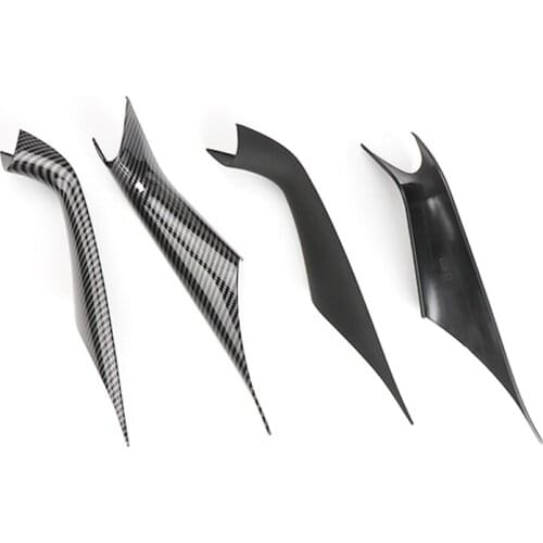 LHD RHD Carbon Fiber Car Styling Interior Door Panel Handle Inner Pull Protect Cover Trim For BMW G30 G31G38 5 Series 2017-2020