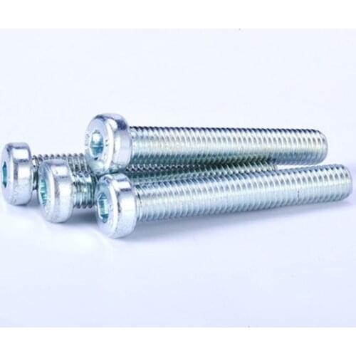 M16 Hex socket Screw Thin head/Cup head Dwarf Bolt Grade 8.8 Galvanized Length 25mm-60mm