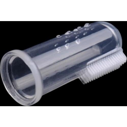 Soft Pet Finger Toothbrush Teddy Dog Toothbrush Bad Breath Tartar Teeth Tool Dog Cat Cleaning Supplies LX8573