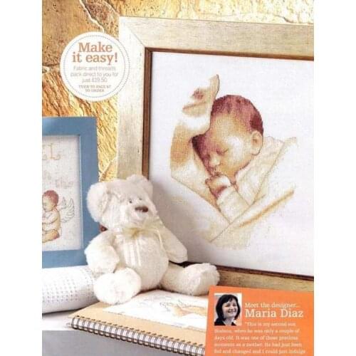 Stich Cross Stitch Kits Craft - -magazine-mothers embrace 29-34 Counted cross stitch Needlework Embroidery Cross-Stitching