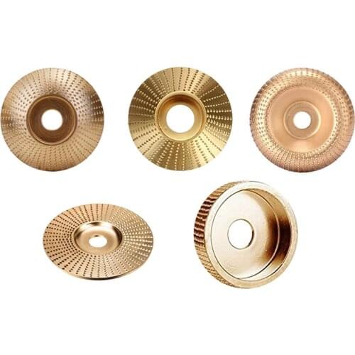 New 5PCS 16mm Bore WoodWorking Tools Grinding Wheel Rotary Sanding Wood Carving Tools Abrasive Disc for Angle Grinder