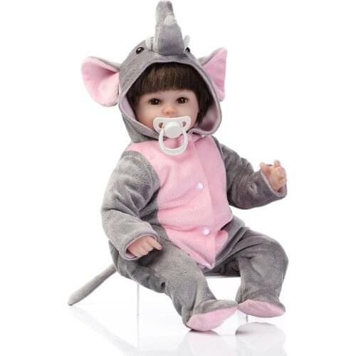 NPK wholesale cute reborn baby doll soft real touch silicone vinyl doll lovely baby best toys and gift for children