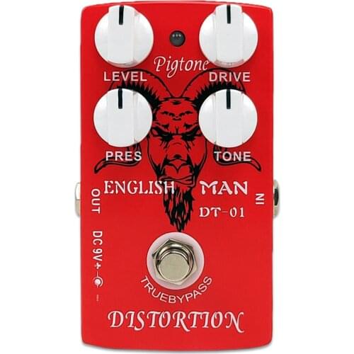 Pigtone PP-24 Classic Distortion Electric Guitar Accessories Parts Effect Pedal True bypass