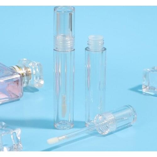 Portable 5ML Mini Clear Lip Gloss Tube Packaging Lipstick Empty Transparent Lip Gloss Tube Sample Cosmetic Container
