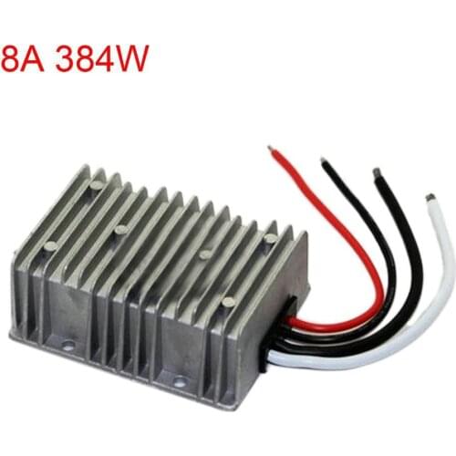 Converter DC12V (10V-18V) Step Up DC48V 8A 384W Power Supply Module Waterproof