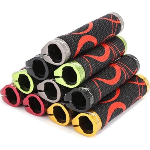 Propalm MTB Bicycle Silicone Handlebar Grips Particles Shock Absorption Anti-slid Comfortable Touch Black Cycling Bicycle Parts