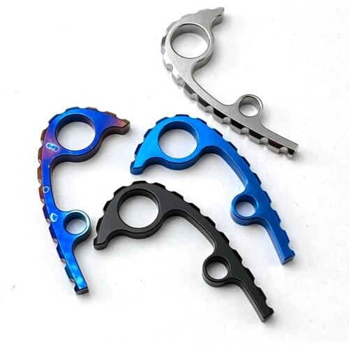 Custom Made C223 Titanium Alloy Back Spacer Spine Keel For Spyderco Para3 Folding Knife Keyring Backspacer Shank DIY Durable