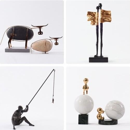 Modern light luxury ornaments interior living room wine cabinet ornaments Nordic simple creative home furnishings office