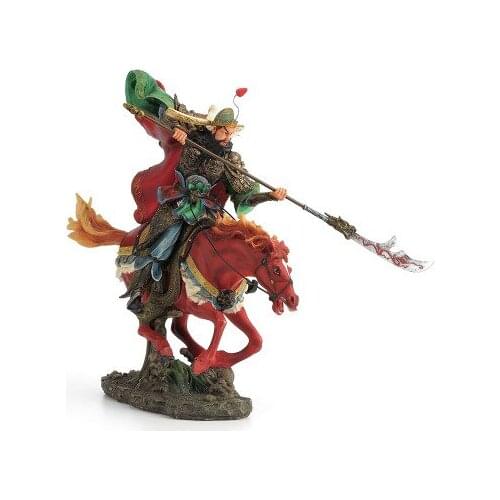 Three Kingdoms of veroni Statue of heroes Guan yu galloped on horseback Chinas wind Handicraft decoration Furnishing articles
