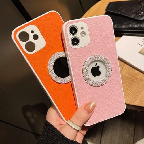 Stylish Diamond crystal Bling Glitter Phone Case For iPhone 11 12 Pro Max X XS XR 7 8 Plus SE 2020 Luxury Leather Soft Cover