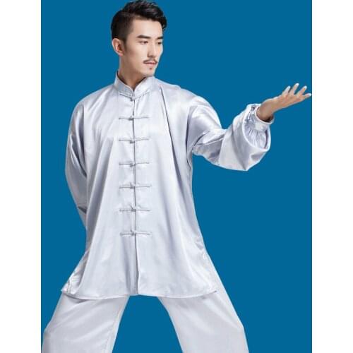 Traditional Chinese Wushu Uniform Spring Summer Martial Arts Kung Fu Suits Taijiquan Practice Performance Wear Tai Chi Clothing