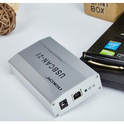 USBCAN analyzer usbcan-2I dual channel with isolation compatible Zhou Li Gong CAN card CAN box