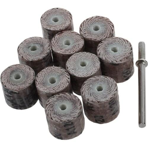Top quality 12 x 14 x 3mm 120-Grit Brush Grinding Tool Flap Wheel (10 Pieces)