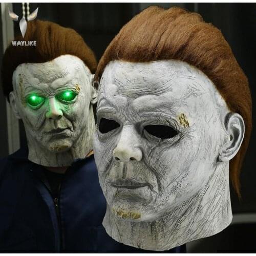 WAYLIKE Mask Halloween Michael Myers Mask Trick Or Treat Studio Realistic Latex Mask Masquerade Halloween Horror Mask