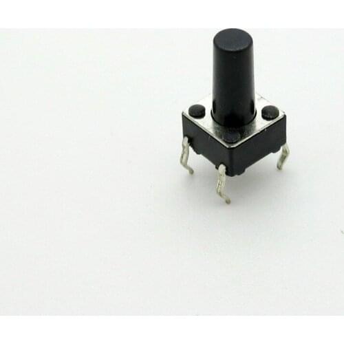 100 Pcs 6 x 6 x 12mm PCB Momentary Tactile Tact Push Button Switch 4 Pin DIP