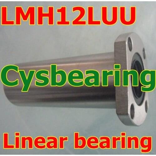 12mm shaft LMH12LUU flange linear motion ball bearing