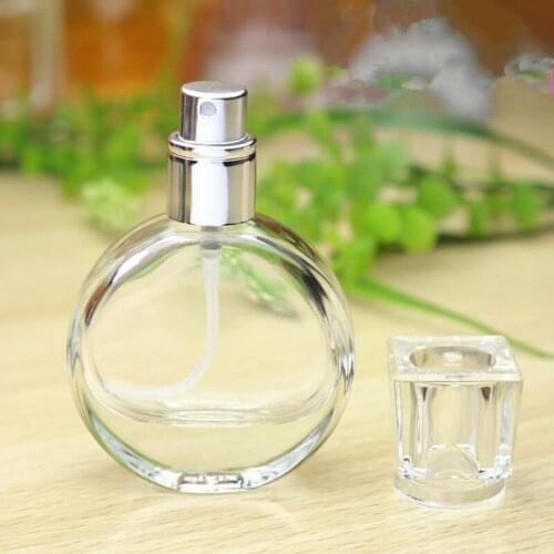 20ml Empty Glass Spray Bottle Round Atomizer Refillable Travel Gift