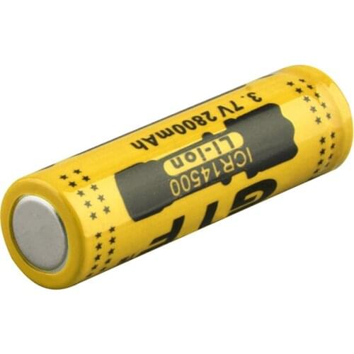 20 pces gtf 3.7v 2800mah 14500 rechargeable battery li-ion flashlight led handheld devices tools lighting tools battery