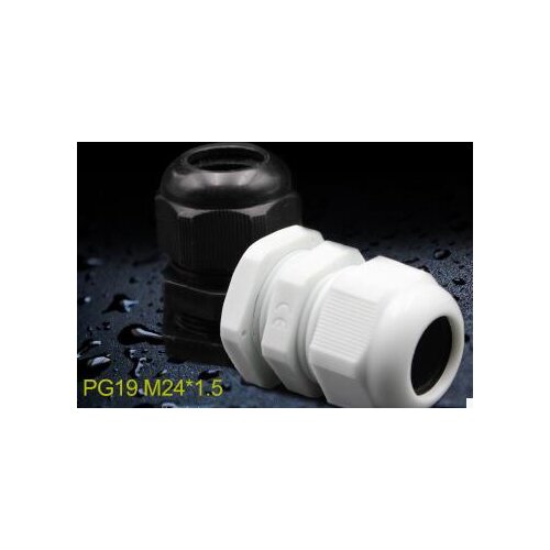 5PCS PG19 for 12-15mm Cable CE Waterproof Nylon Plastic Cable Gland Connector